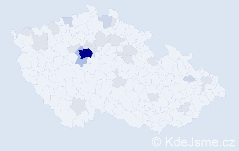 Jméno: 'Gordana', počet výskytů 58 v celé ČR