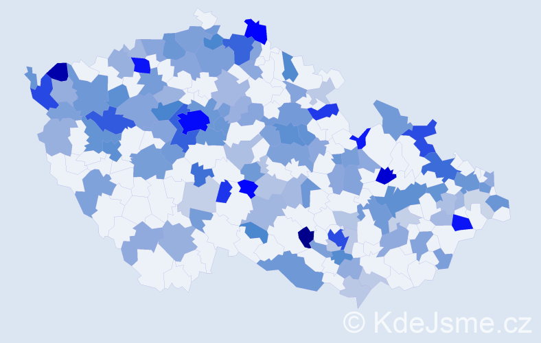 Jméno: 'Sophia', počet výskytů 340 v celé ČR