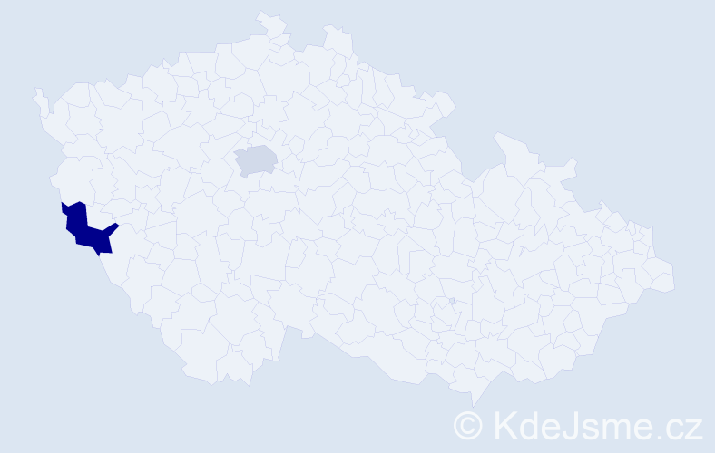 Jméno: 'My Huong', počet výskytů 2 v celé ČR