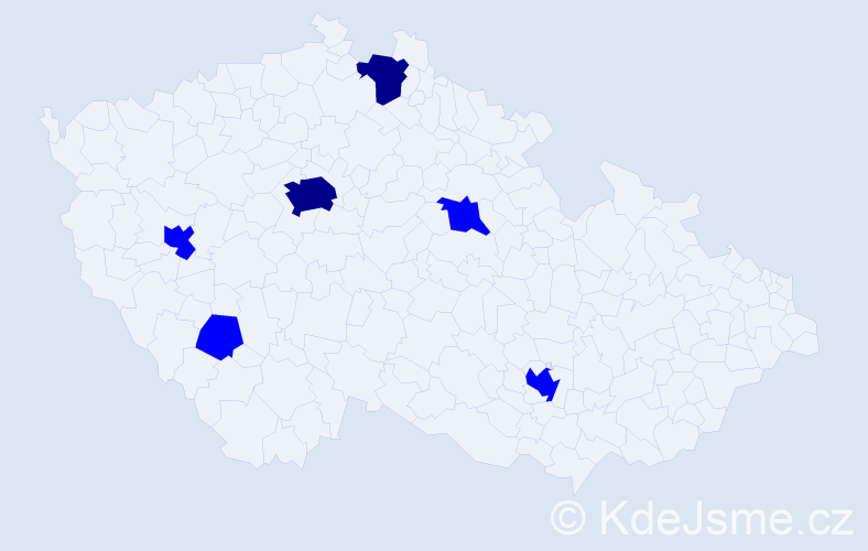 Jméno: 'Lukáš Jakub', počet výskytů 8 v celé ČR