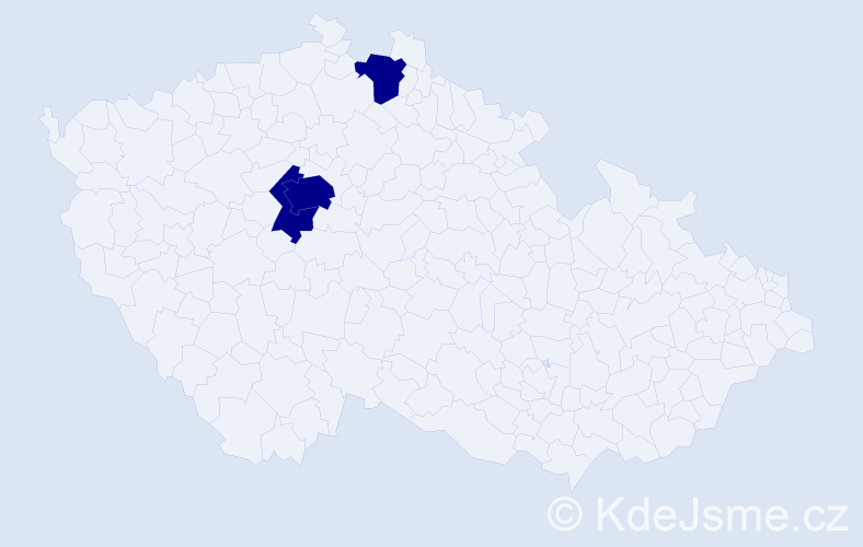 Jméno: 'Sofia Isabel', počet výskytů 3 v celé ČR