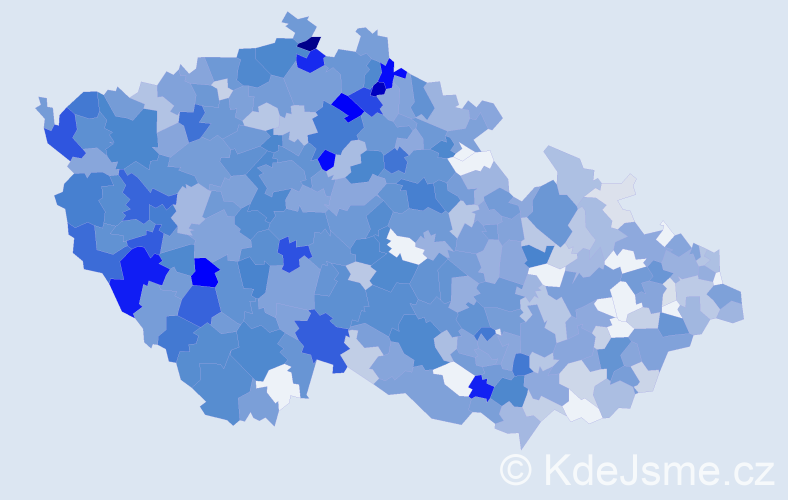 Jméno: 'Vítek', počet výskytů 1504 v celé ČR
