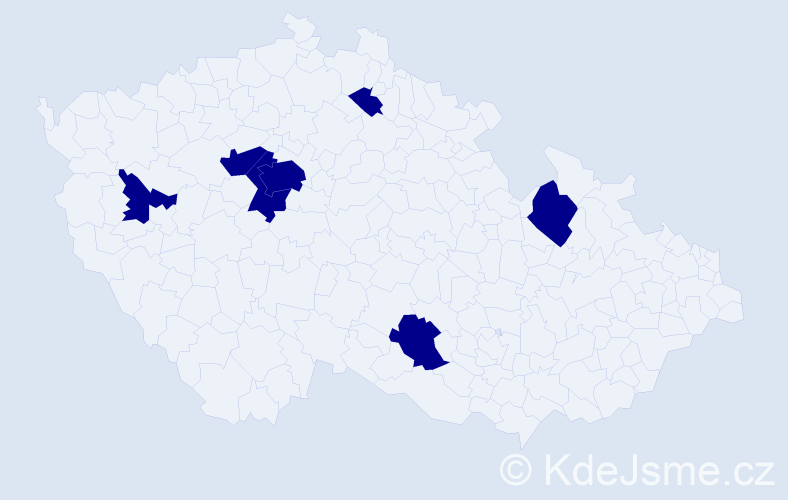 Jméno: 'Lenka Anna', počet výskytů 7 v celé ČR