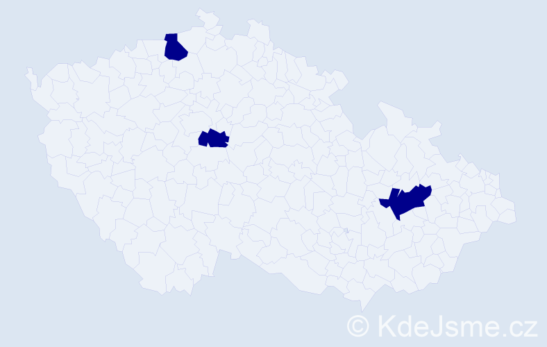 Jméno: 'Josef Adam', počet výskytů 3 v celé ČR