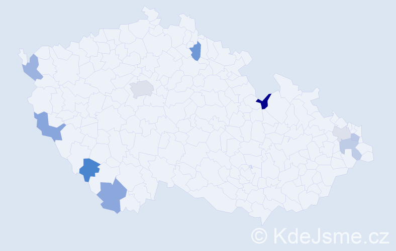 Jméno: 'Khanh Linh', počet výskytů 12 v celé ČR