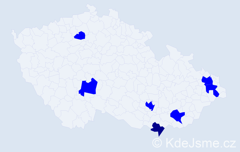 Jméno: 'Vratko', počet výskytů 8 v celé ČR