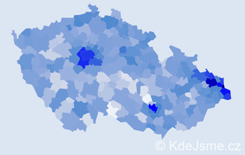 Jméno: 'Sebastian', počet výskytů 3638 v celé ČR