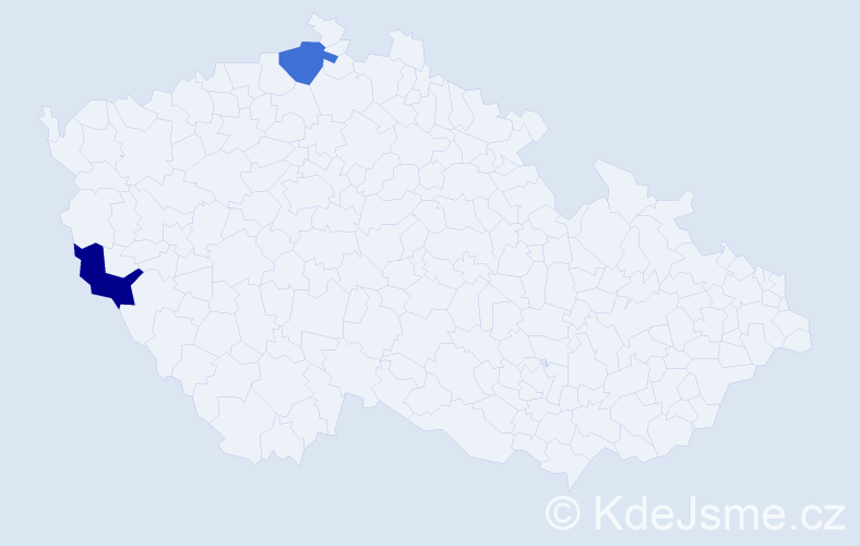 Jméno: 'Andreas Johann', počet výskytů 2 v celé ČR