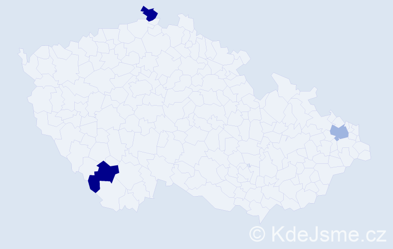 Jméno: 'Duc Huy', počet výskytů 3 v celé ČR