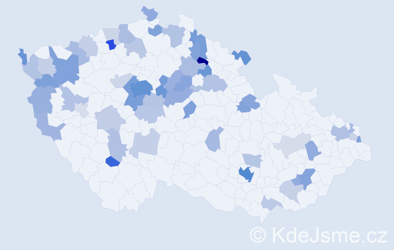 Jméno: 'Anthony', počet výskytů 125 v celé ČR