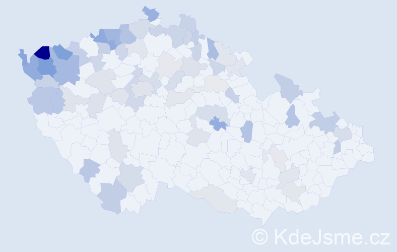 Jméno: 'Marianne', počet výskytů 151 v celé ČR