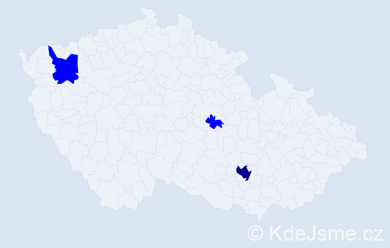 Jméno: 'Zainab', počet výskytů 4 v celé ČR
