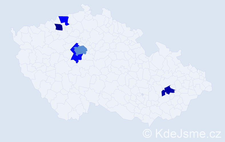 Jméno: 'Dimo', počet výskytů 8 v celé ČR