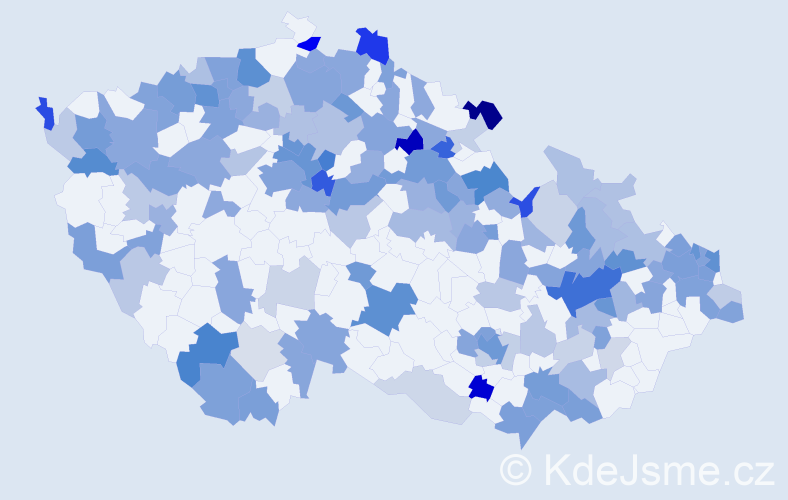 Jméno: 'Paulína', počet výskytů 277 v celé ČR