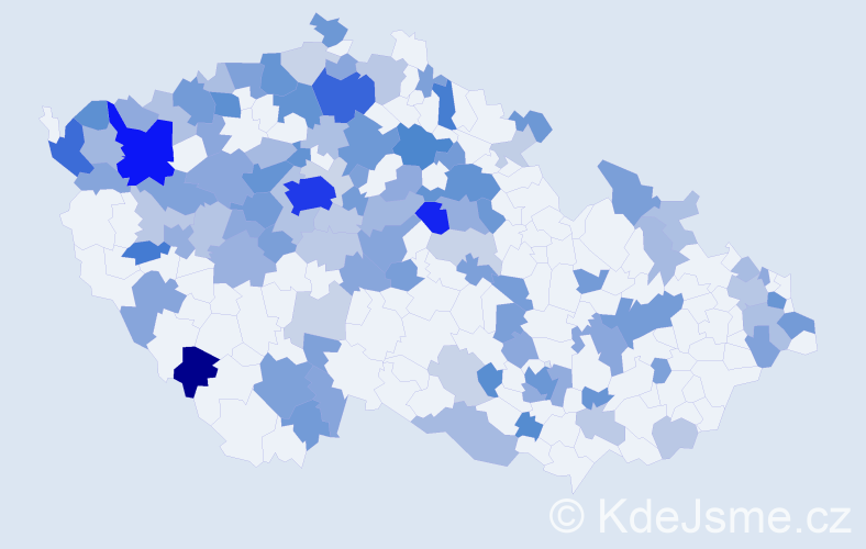 Jméno: 'Larisa', počet výskytů 281 v celé ČR