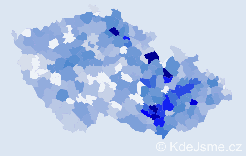 Jméno: 'Radoslava', počet výskytů 1376 v celé ČR