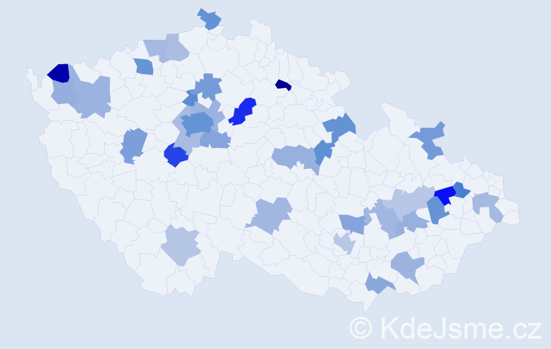 Jméno: 'Sean', počet výskytů 55 v celé ČR