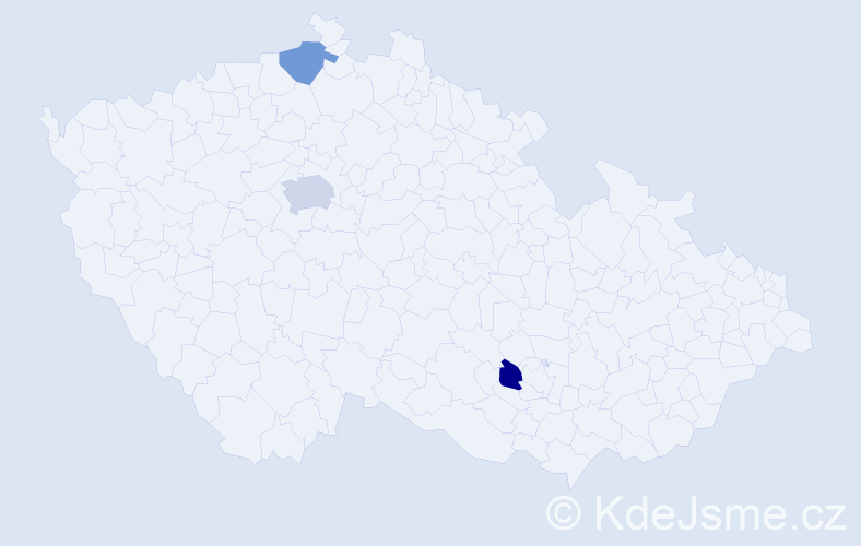 Jméno: 'Varduhi', počet výskytů 4 v celé ČR