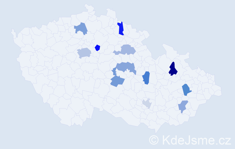 Jméno: 'Erin', počet výskytů 16 v celé ČR