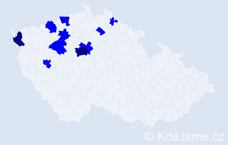 Jméno: 'Xuan Hien', počet výskytů 12 v celé ČR
