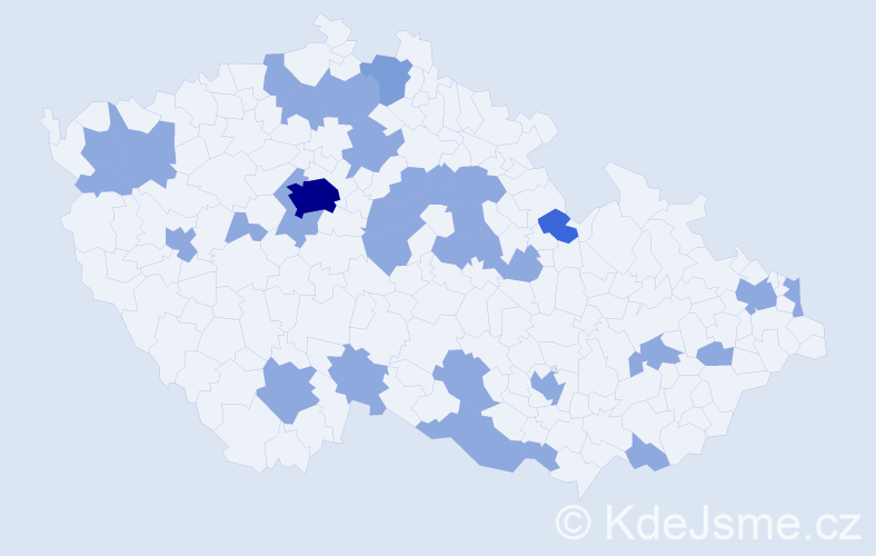 Jméno: 'Annabel', počet výskytů 43 v celé ČR