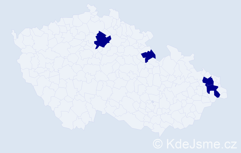 Jméno: 'Paweł Piotr', počet výskytů 4 v celé ČR