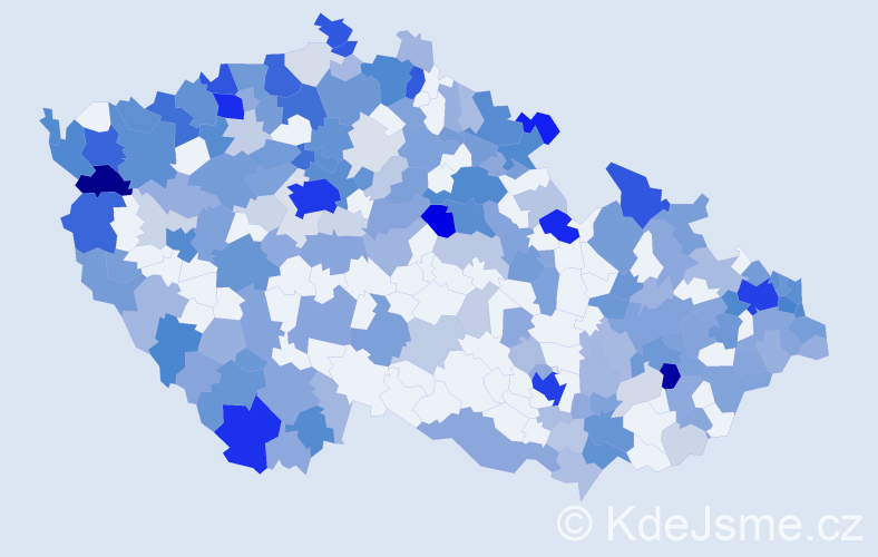 Jméno: 'Angela', počet výskytů 654 v celé ČR