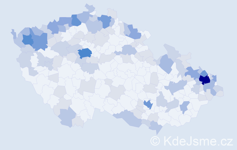 Jméno: 'Inge', počet výskytů 280 v celé ČR