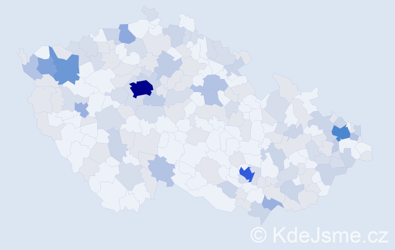 Jméno: 'Vivien', počet výskytů 326 v celé ČR