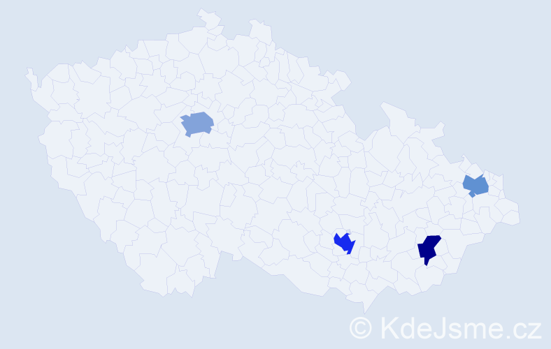 Jméno: 'Jessica Maria', počet výskytů 6 v celé ČR