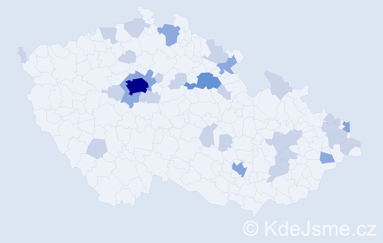 Jméno: 'Natan', počet výskytů 58 v celé ČR