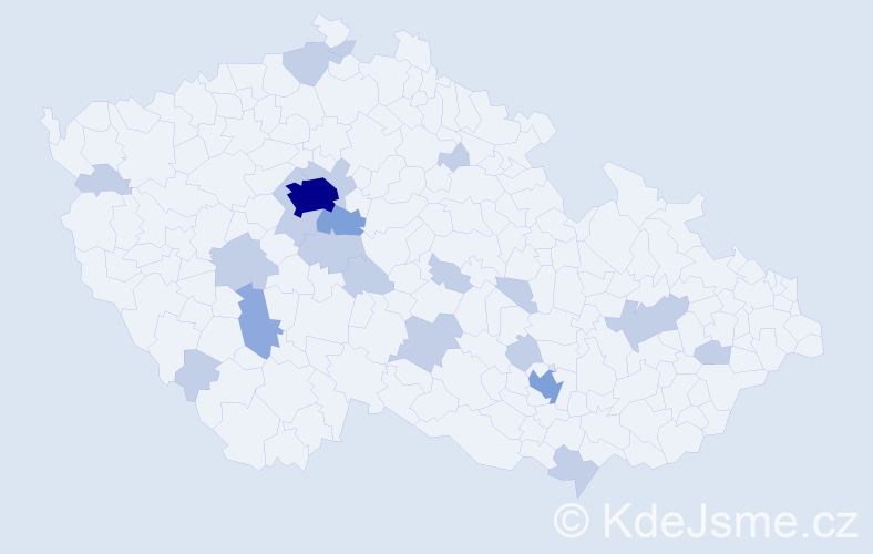 Jméno: 'Jonatán', počet výskytů 36 v celé ČR