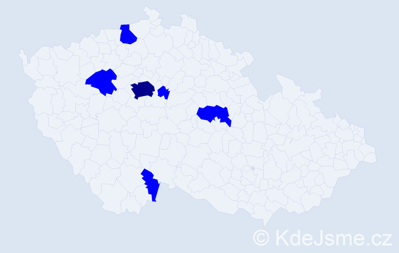 Jméno: 'Adam Kristián', počet výskytů 7 v celé ČR