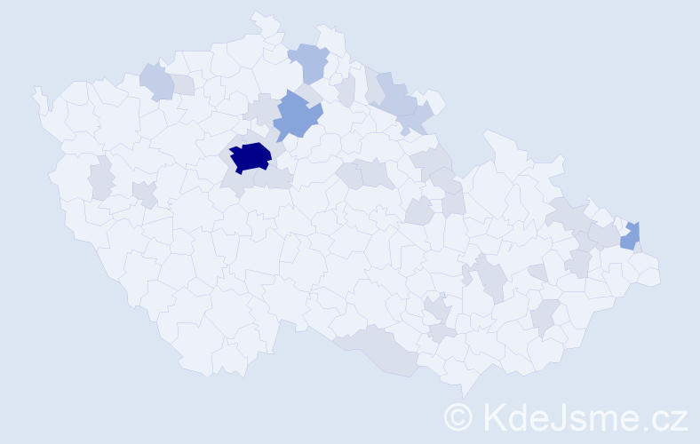 Jméno: 'Pawel', počet výskytů 73 v celé ČR