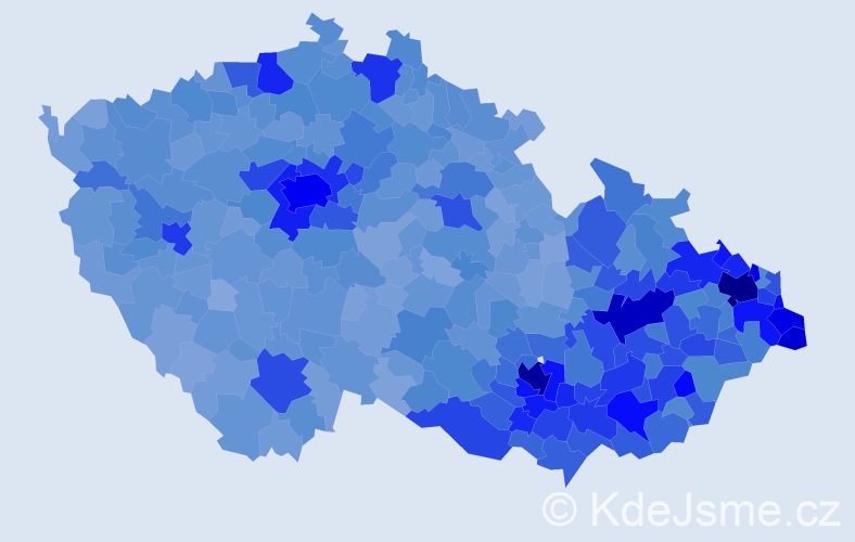 Jméno: 'Marek', počet výskytů 63088 v celé ČR