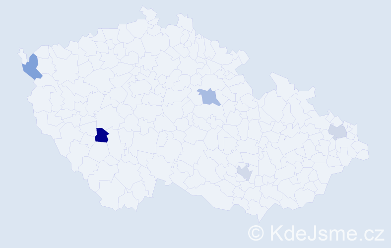 Jméno: 'Quoc Thinh', počet výskytů 5 v celé ČR