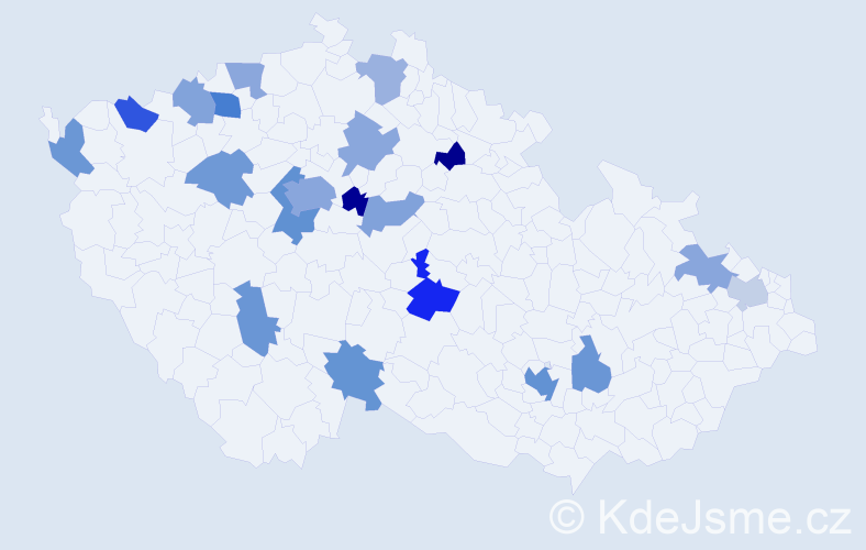 Jméno: 'Camilla', počet výskytů 34 v celé ČR