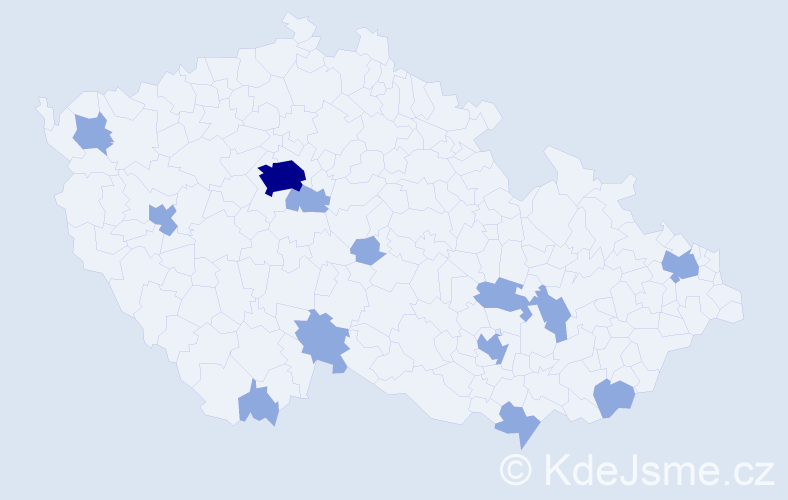 Jméno: 'Niklas', počet výskytů 17 v celé ČR
