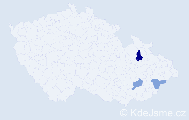 Jméno: 'Shanel', počet výskytů 3 v celé ČR