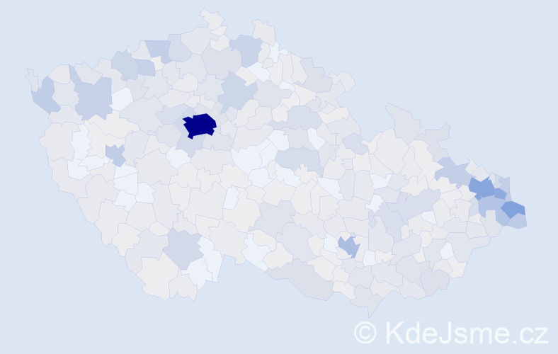 Jméno: 'Karina', počet výskytů 1029 v celé ČR
