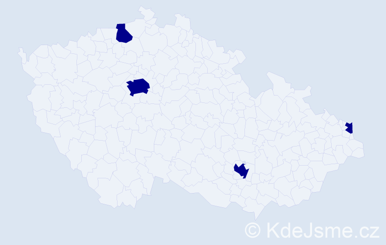Jméno: 'Stanislaw Jan', počet výskytů 4 v celé ČR