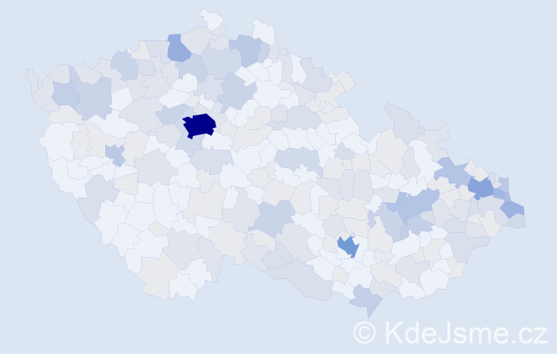 Jméno: 'Adela', počet výskytů 430 v celé ČR