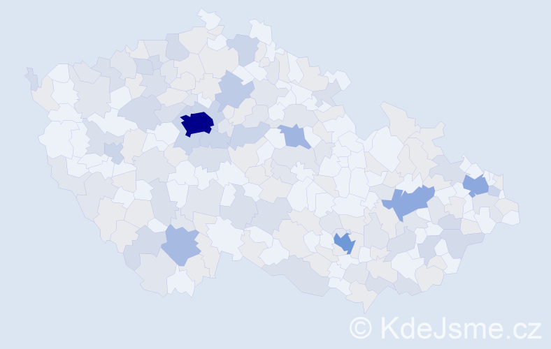 Jméno: 'Adina', počet výskytů 370 v celé ČR