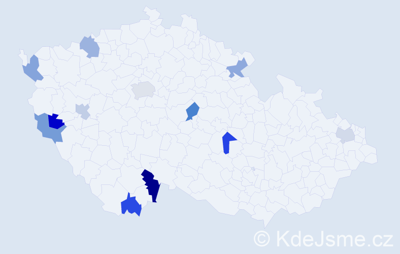 Jméno: 'Quoc Cuong', počet výskytů 14 v celé ČR