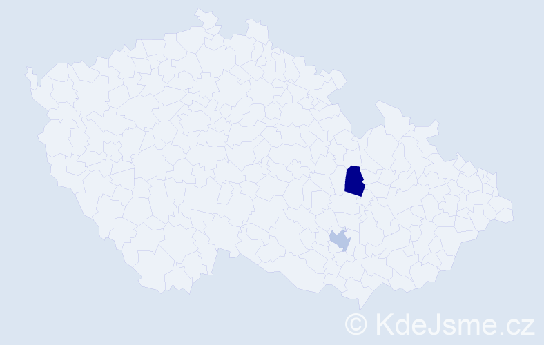 Jméno: 'Daniel Andreas', počet výskytů 2 v celé ČR