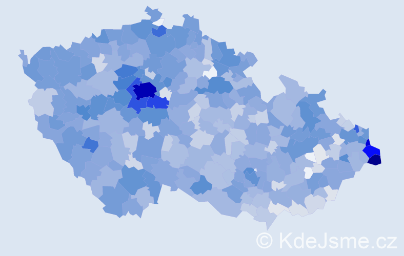 Jméno: 'Karolina', počet výskytů 3042 v celé ČR