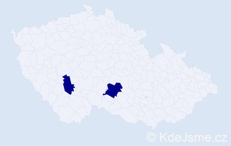 Jméno: 'Katarina Maria', počet výskytů 2 v celé ČR