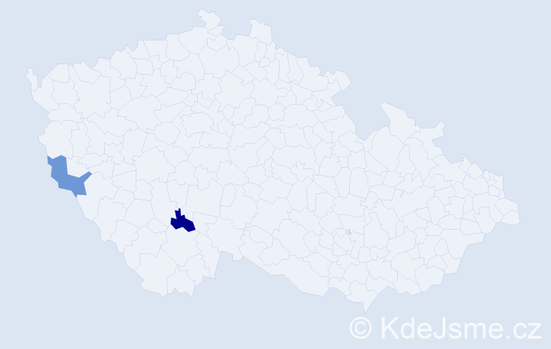 Jméno: 'Horst Peter', počet výskytů 2 v celé ČR