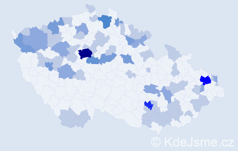 Jméno: 'Hedviga', počet výskytů 130 v celé ČR