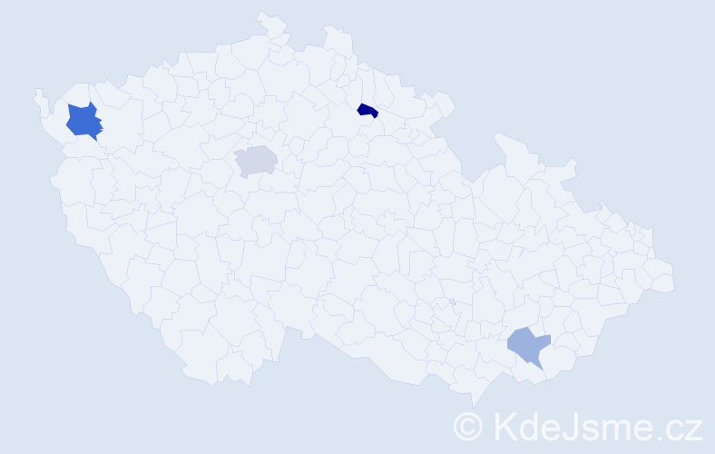 Jméno: 'Mathilde', počet výskytů 8 v celé ČR